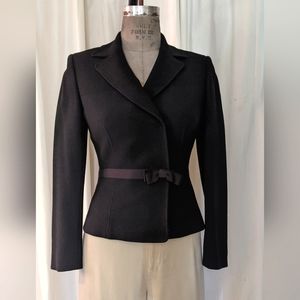 Tahari - Wool Blazer with Ribbon